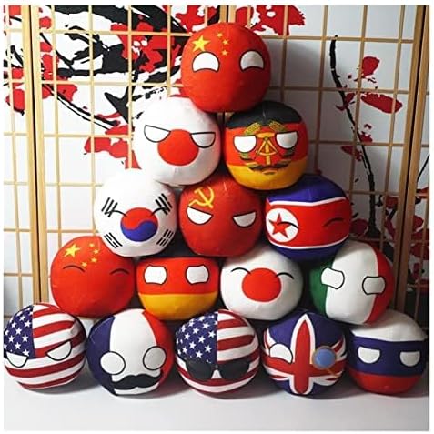 Miniatura 2 de GANGKJDS Muñecos de peluche de 7.9 pulgadas Polandball Countryballs Australia, Polonia, Brasil, Bielorrusia, México, Portugal, Countryball,