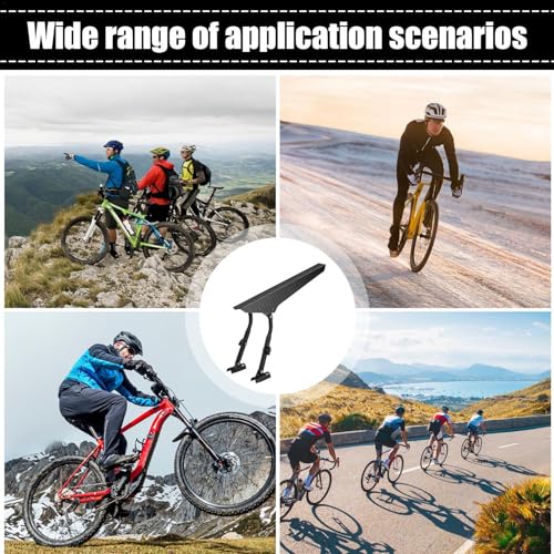 Guardabarros ajustables para bicicletas evitan salpicaduras en rutas mojadas 5
