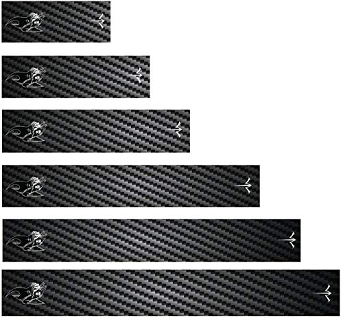 White Water Archery Non-Laminated Reaper Carbon Fiber Arrow Wraps 15 Pc Choose Length Width (5, 1)