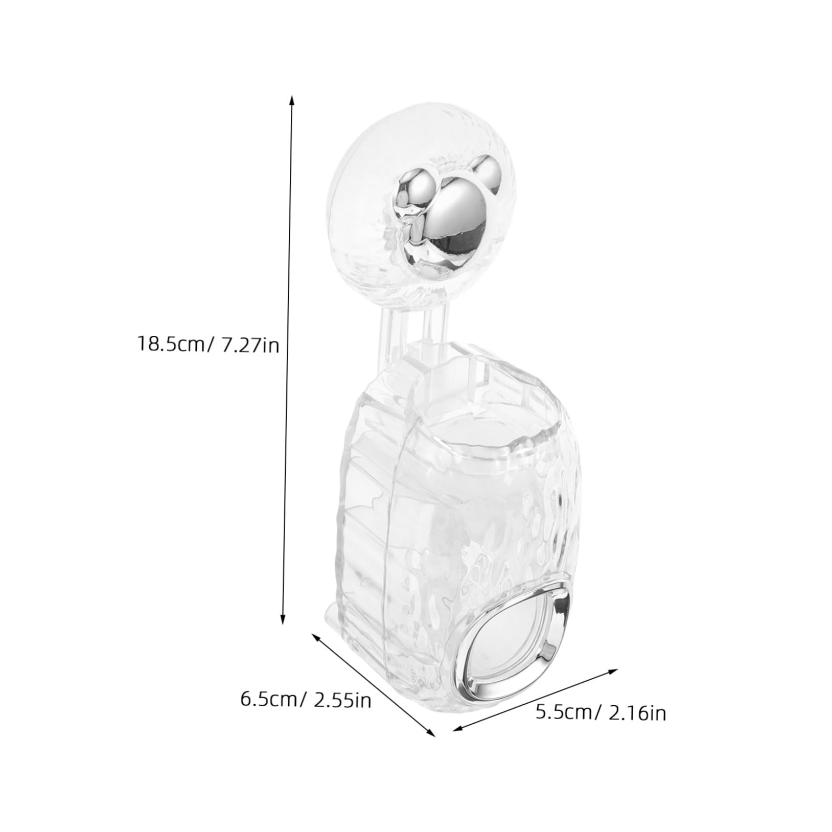 EPIGEIST Automatic Toothpaste Squeezer Toothpaste Wall Mount Dispenser Toothpaste Tube Wall Mount Squeezer Toothbrush Holder Toothpaste Dispenser Holder Toothbrush Cups Plastic Transparent