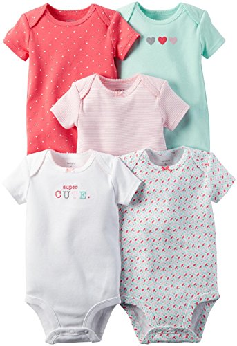 Image of Carter's Unisex Baby 5-Pack Bodysuits