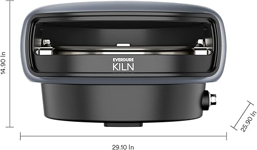 Miniatura 9 de Everdure KILN S Series Horno de pizza a gas de 1 quemador  Pizza de calidad de restaurante de 16 pulgadas en menos de 2 minutos  Patio trasero,