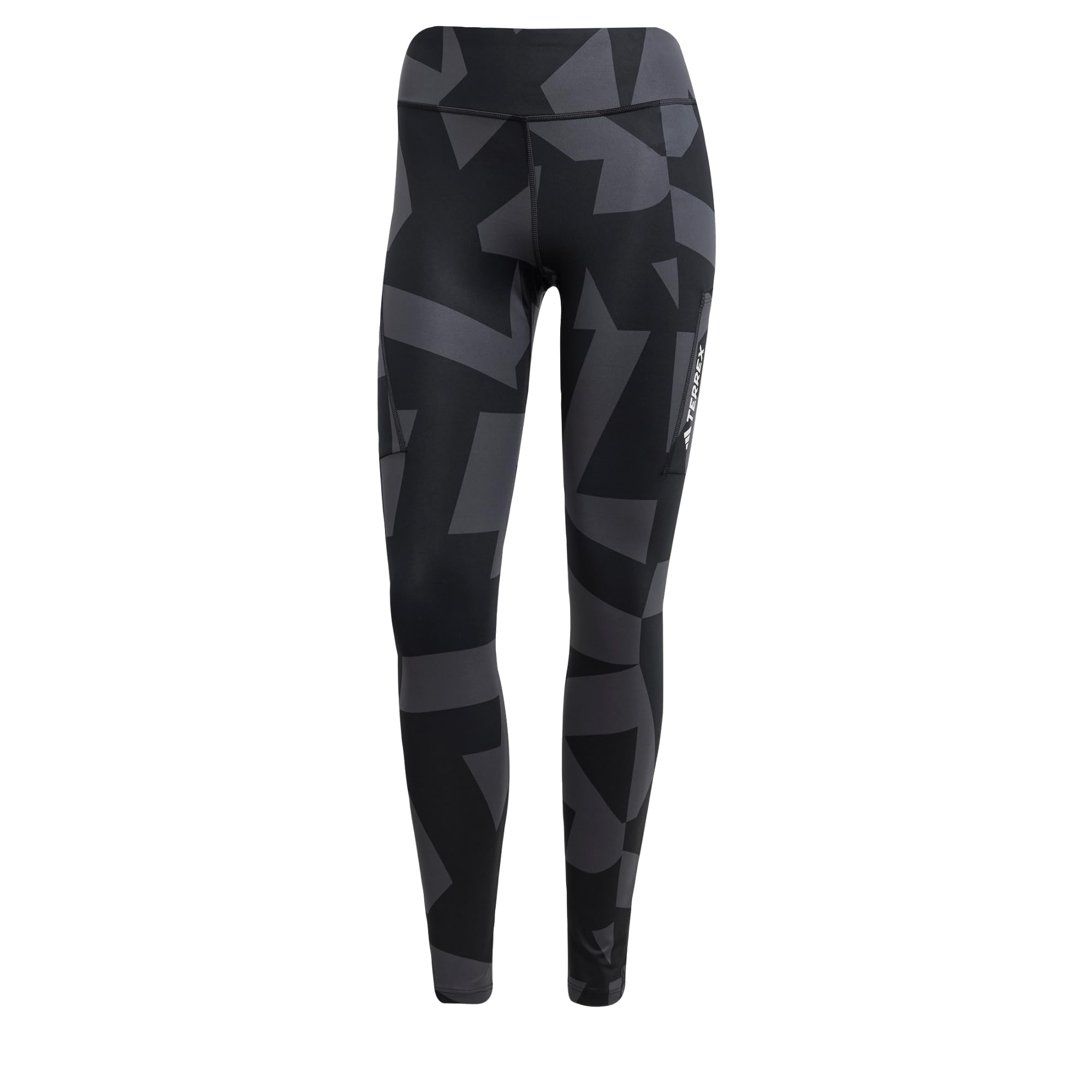 Adidas Women's Gris Leggings Terrex Multi Aop Size 40