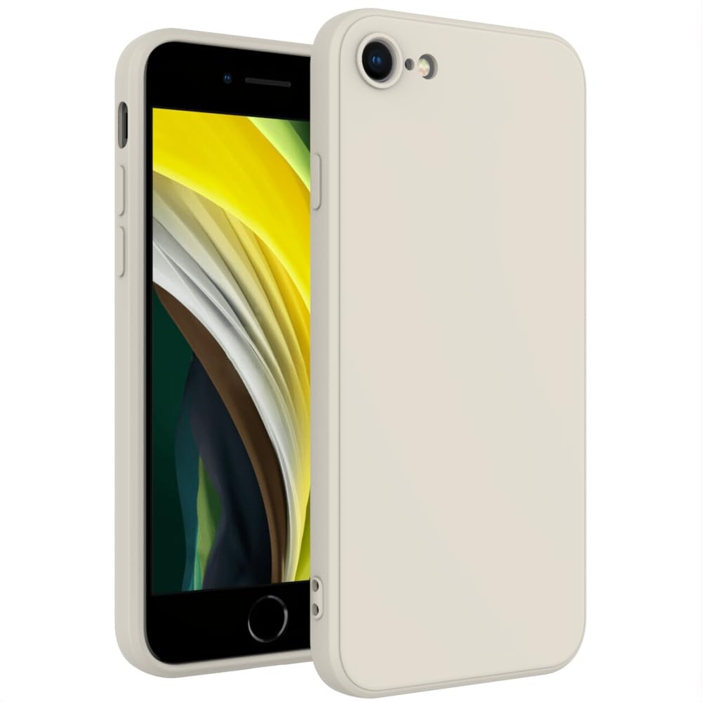 for iPhone SE/8/7 Case White, Scratch Resistant with Soft Touch, Slim Thin Phone Cover for iPhone SE 3rd Gen (2022), iPhone SE 2nd Gen (2020), iPhone 8/7 4.7 inch