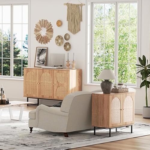 Fivewillowise Rattan Sideboard Buffet Cabinet With Storage thumb #2