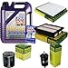 Produktbild QR-PARTS 69379758 Filter Set Inspektionspaket 5 Liter Liqui Moly Motoröl Leichtlauf High Tech 5W-40 MANN-FILTER Innenraumfilter Kraftstofffilter Luftfilter Ölfilter