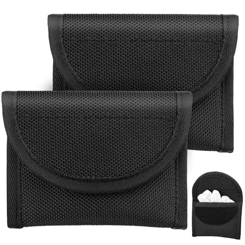 Glove Pouch for Duty Belt, 2Pcs 1680D Nylon Latex Disposable Glove Holder for Firefighters, EMS, EMT, Paramedics, First Responders