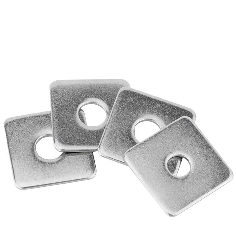 Stainless Steel Square Plate Washers， Square Washers Pack of 10 304 Stainless Steel Silver Multiple Sizes(M14X40X2mm)