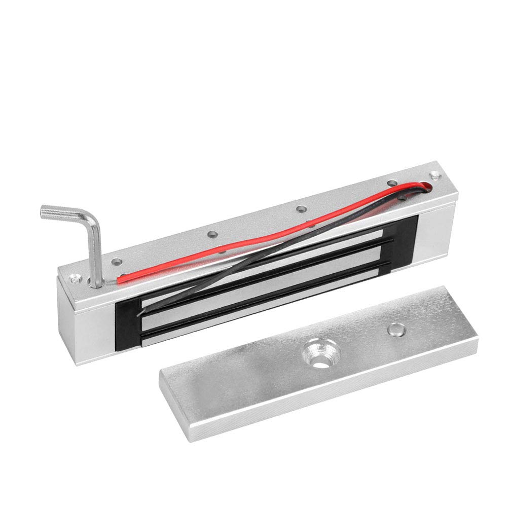 Serratura magnetica elettronica, serratura elettrica 12V DC, serratura elettromagnetica a sicurezza positiva per porte singole, sistema di controllo accessi