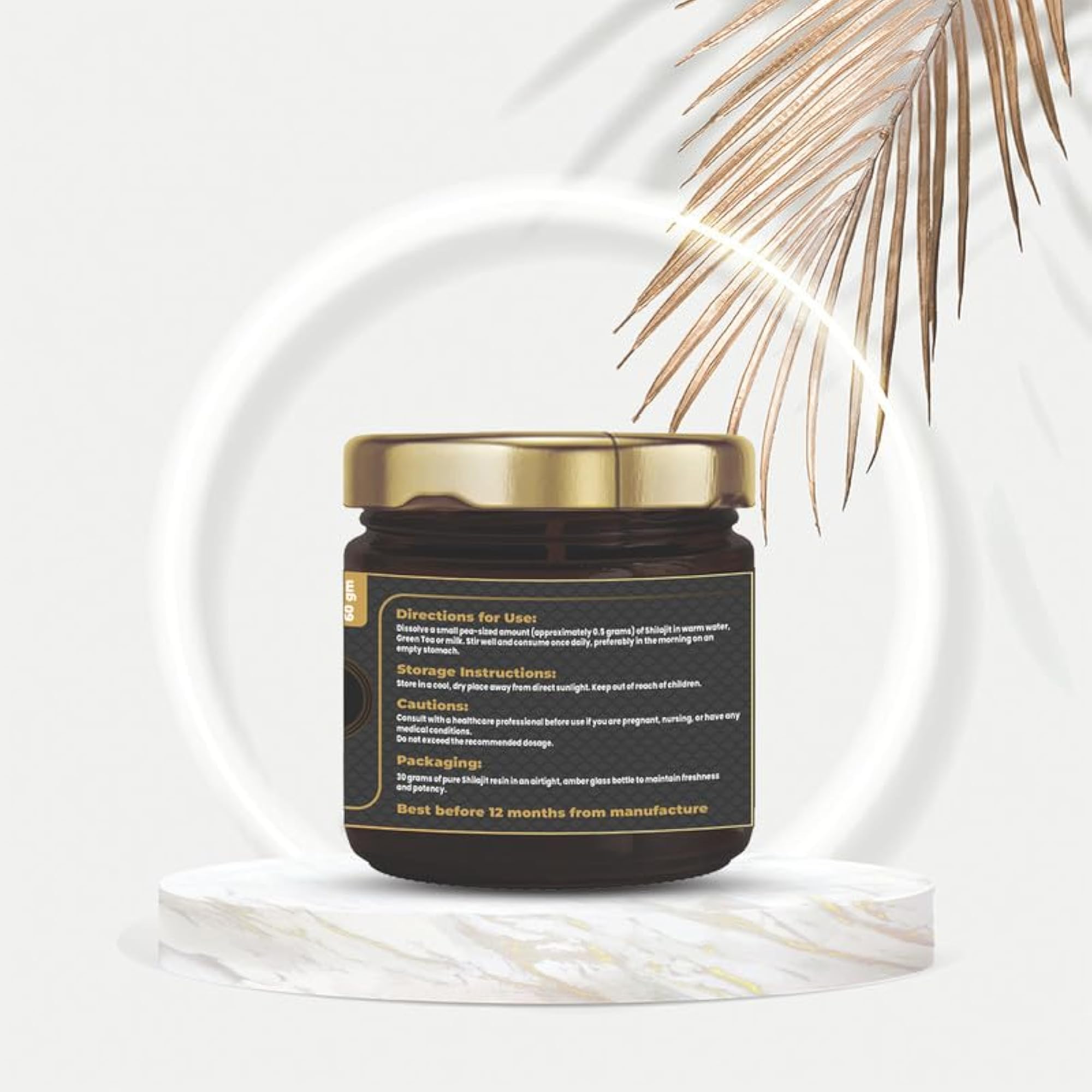 100% Pure Himalayan Shilajit, 60 ml - Pack of 2