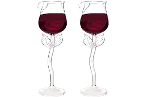 Kucehiup Rose Shape Wine Glass
