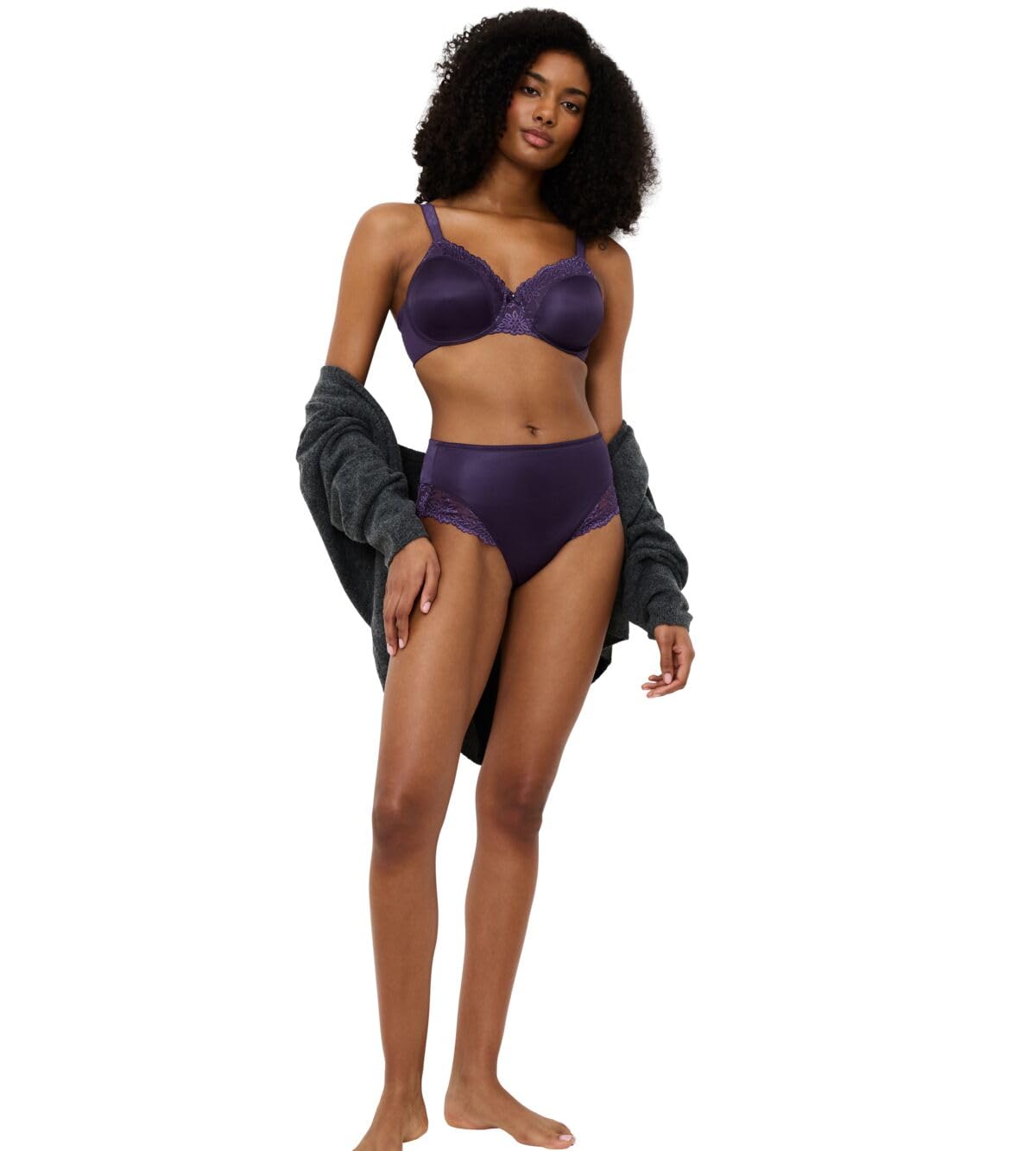 Triumph Damen Minimizer-BH Ladyform Soft W X, mit Bügel, ohne Polsterung, Verstellbare Träger, 90C, Royal Purple – Ansicht 2
