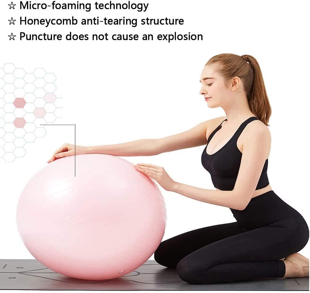 WDX- Palla da fitness Palla da pilates Palla da yoga Palla da parto con pompa ad aria for la palestra domestica Equilibrio for il fitness Equilibrio for aiuti alla nascita. perdere peso ( Color : Mult
