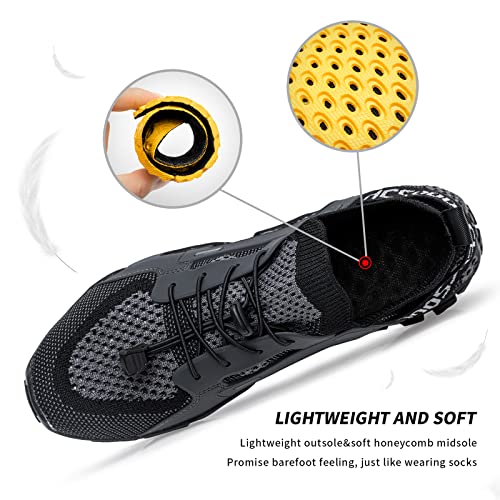 Image of SOBASO Water Shoes Women Men Quick Drying Swim Beach Aqua Shoes for Water Sport Diving Hiking Sailing Travel