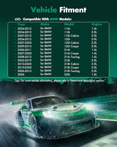Image of SCITOO AC Compressor fit for BMW 118i 2.0L 2004-2012 | Fast Cooling, Ultra Low Noise (≤72 dB)Air Conditioner Compressor with Clutch, Easy Installation, 64509145351 64509156821