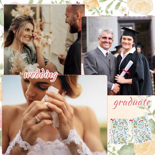 Image of Geyee 100 Pcs Travel Tissue Packs Bulk 3 Ply Pocket Tissues 1000 Sheet Small Personal Facial Tissues Cute Individual Facial Tissue Packs for Wedding Party Favors(Flower)