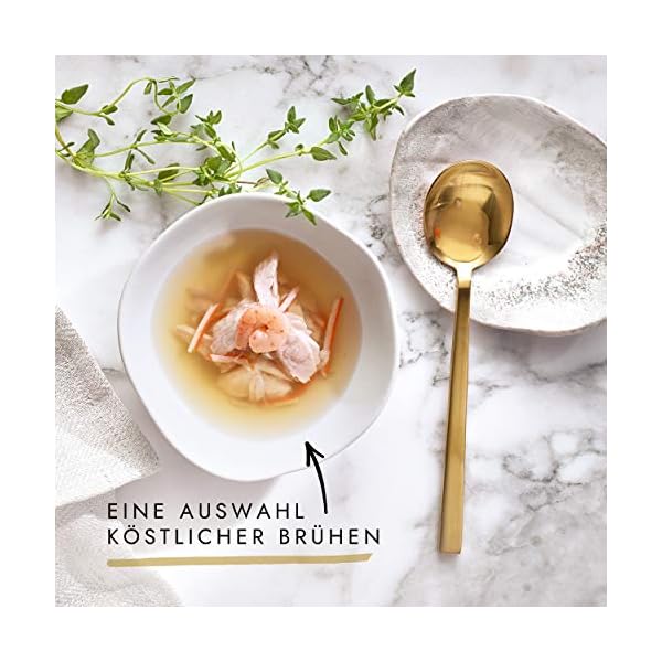 Gourmet PURINA GOURMET Crystal Soup für Katzen mit naturbelassenem Thunfisch und Garnelen, 32er Pack (32 x 40g) – Bild 3