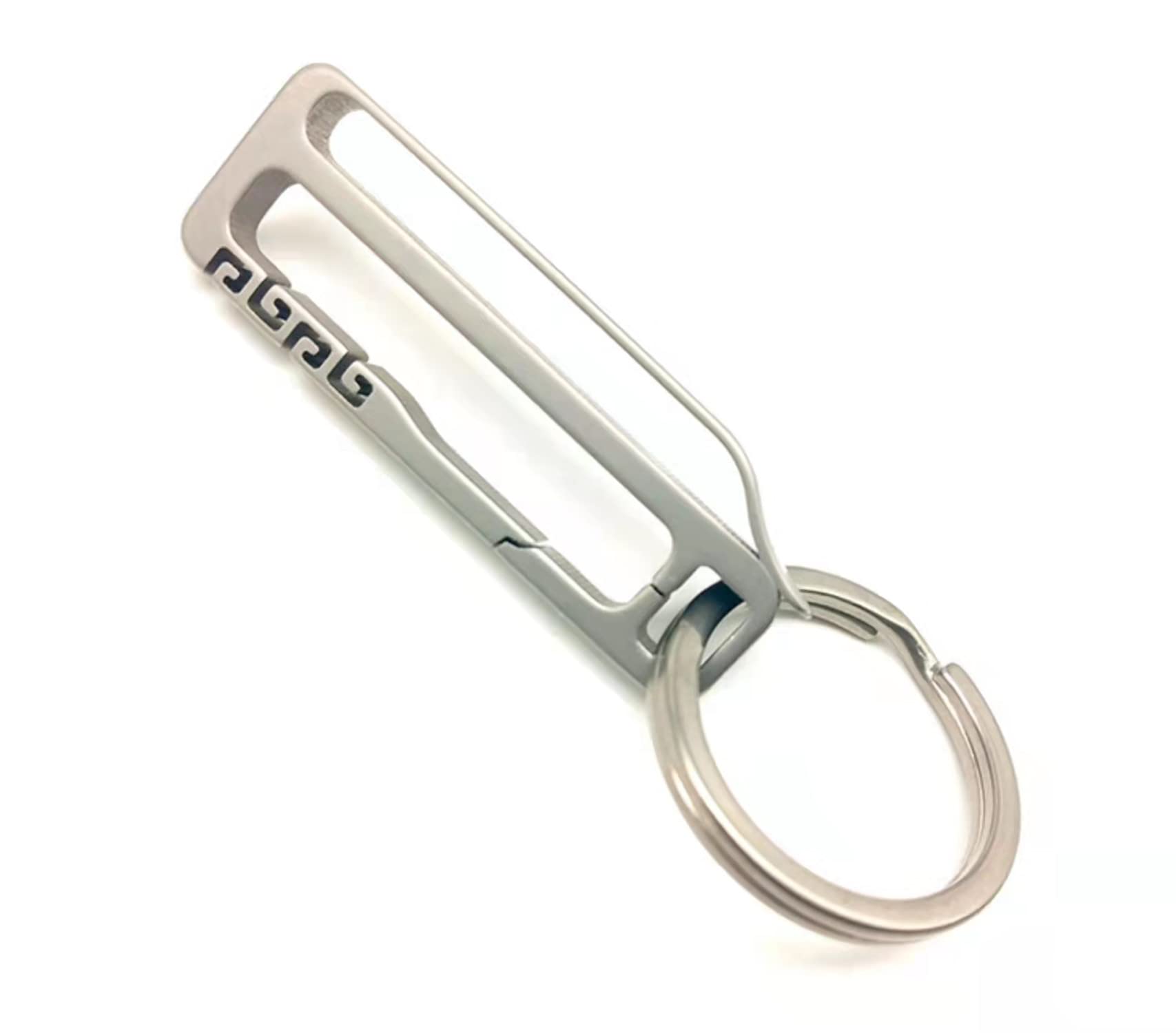 Mikacin Titanium Keychain Clip , Detachable Key Ring Quick Release