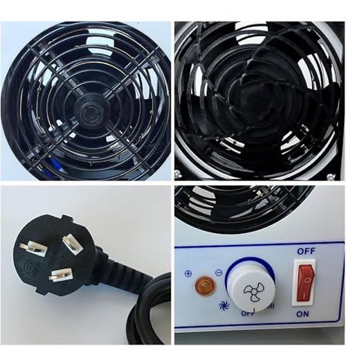 Ventilador ionizador antiestático electrostático, elimina la estática para impresión, embalaje, pulverización de plástico y desmoldado con flujo de aire ajustable
