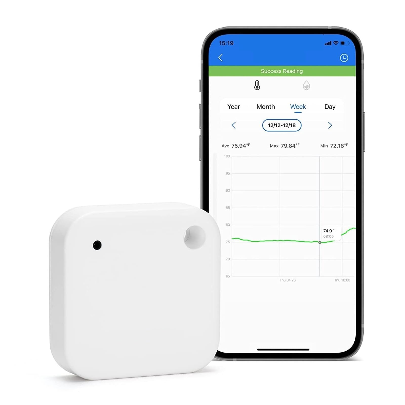 Bluetooth Compatibile Temperatura E Amp; Sensore Di Umidità Strumento Smart Home Registratore Dati Wireless Termometro Amplificatore Ｈigrometro Preciso Veloce Monitoraggio In Tempo Reale