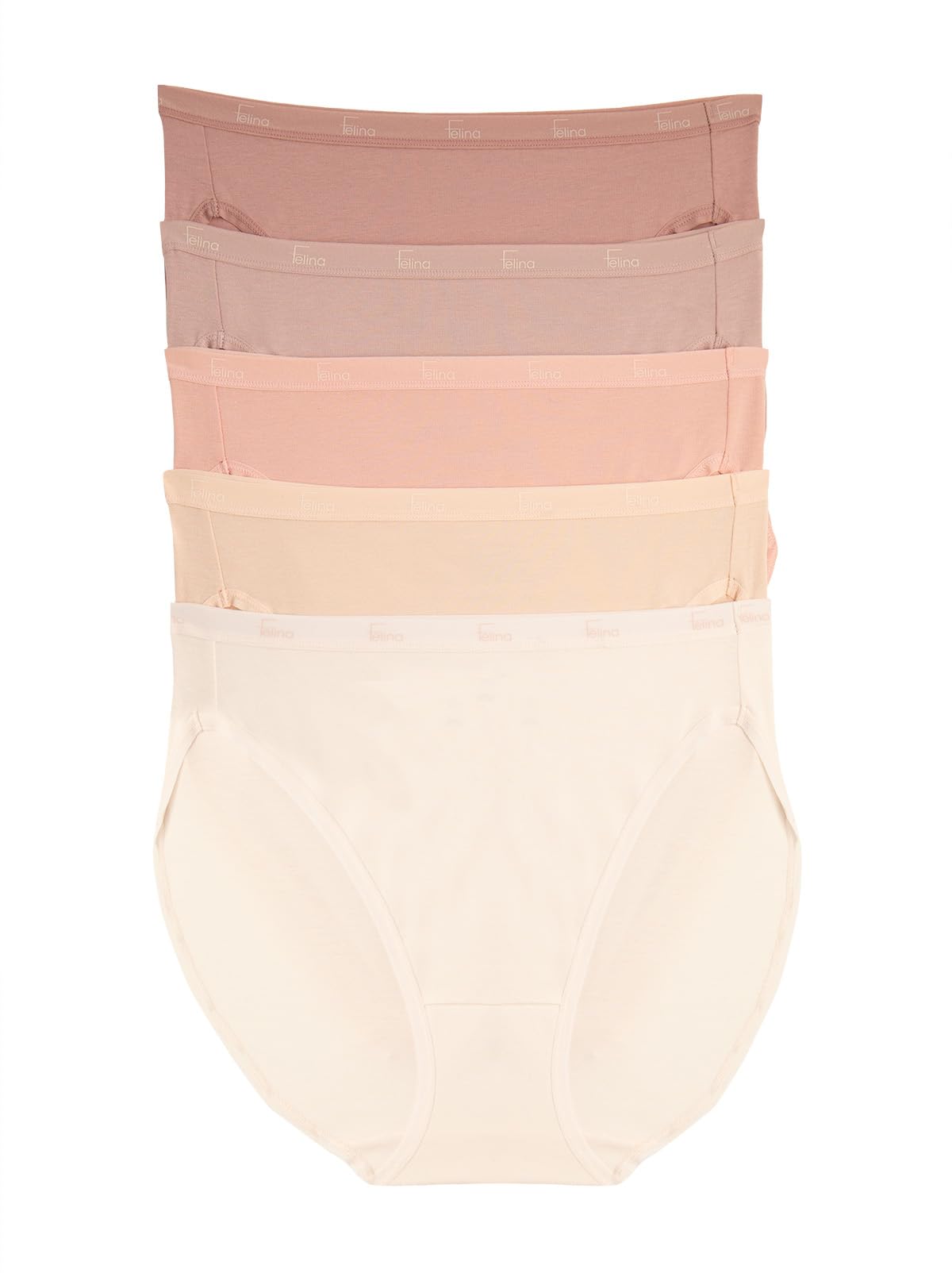 Felina Signature Cotton Hi-Cut 5-Pack