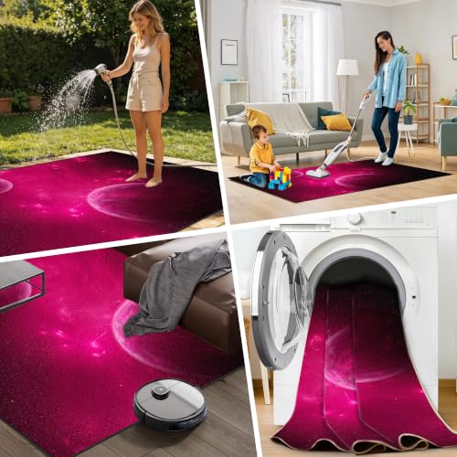Tapis de zone de jeu lavable 130x170cm antidérapant pour chaise gamer