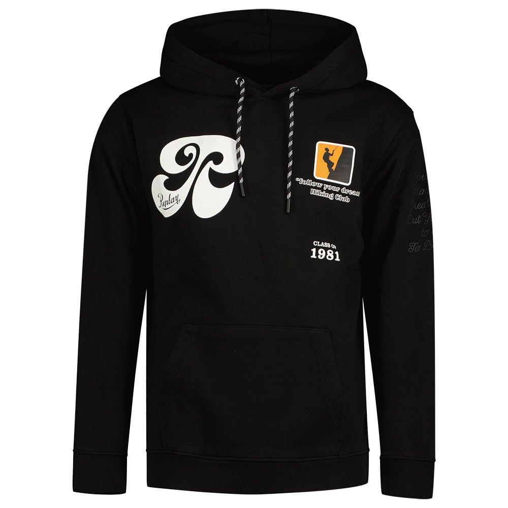 REPLAY Men's M6707 Hooded Sweatshirt, Black 098, S