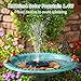 AMZtime 1.4W Solar Bird Bath Fountain with 4 Fixed Rods, Solar Fountain Pump with Upgraded Solar Panels, Solar Powered Floating Water Fountain Pump for Bird Bath, Ponds, Garden, Fish Tank and Outdoor