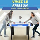 SereneLife Air Hockey 122 cm avec compteur LED intégré photo 3