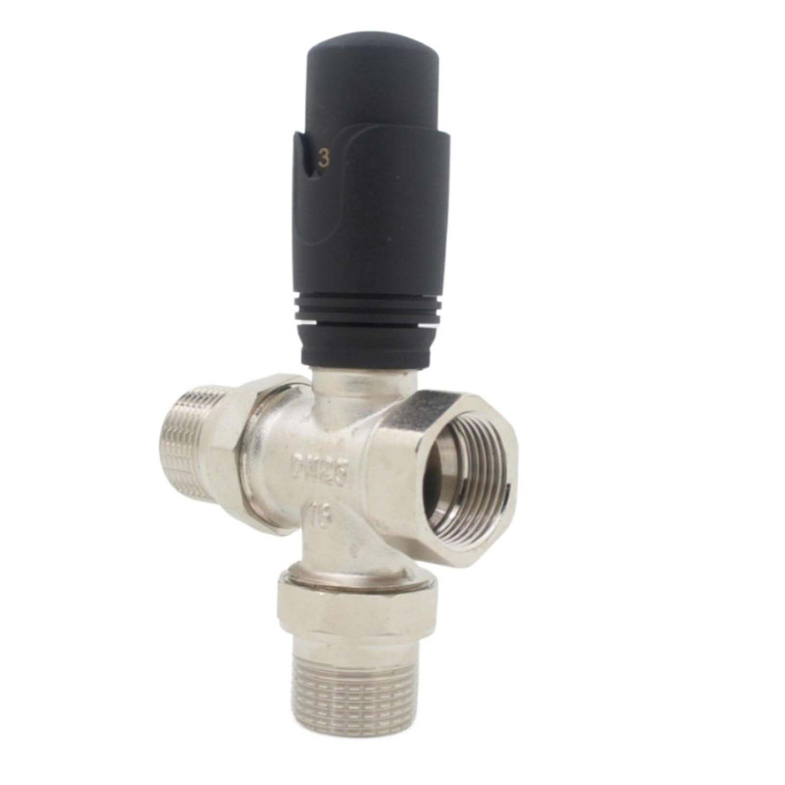 HEXEH Valvola termostatica for radiatore 6-28 Gradi for impianto Idraulico Radiatore Interno Valvola termostatica a 3 Vie DN15-DN32 (Size : DN32)