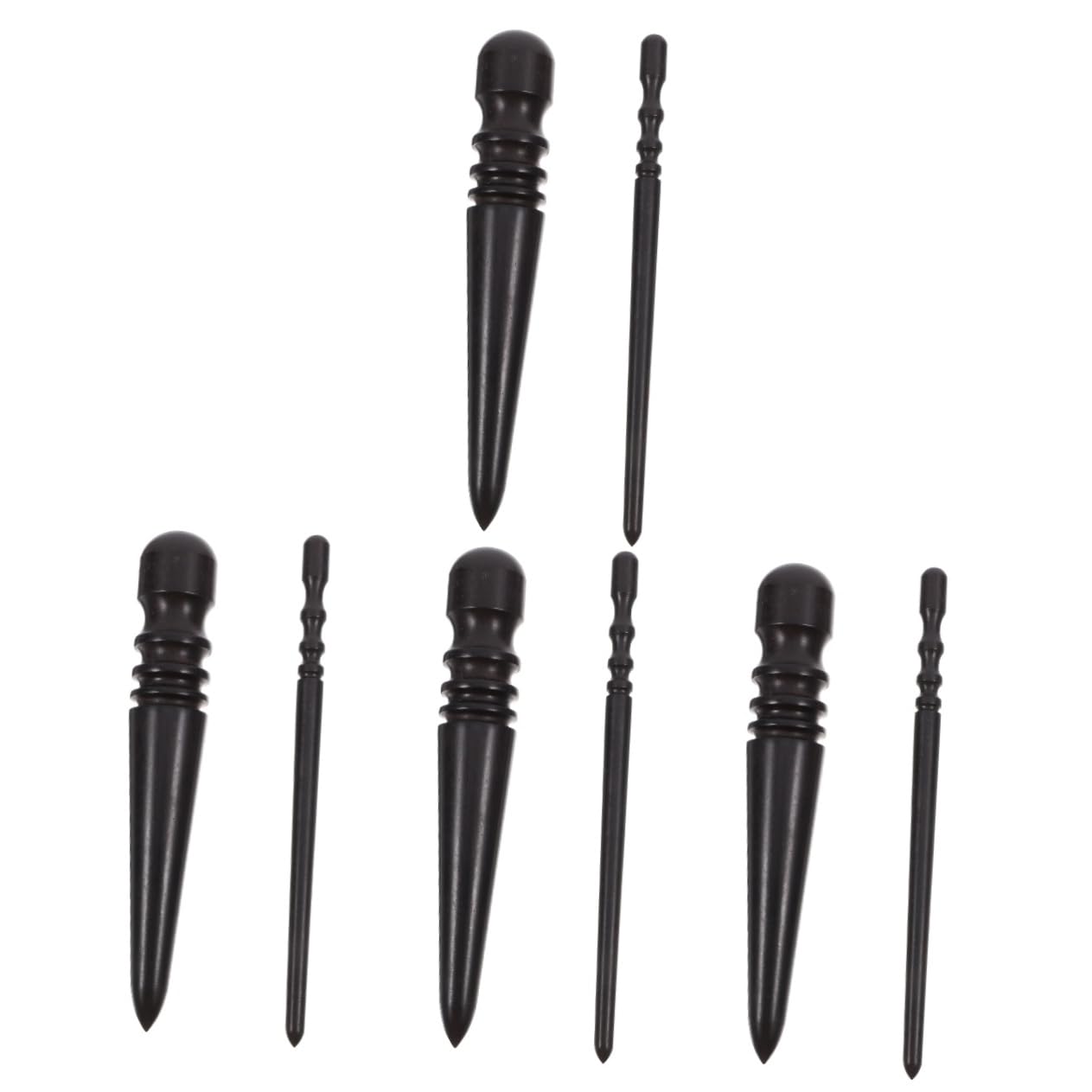 ABOOFAN 4 Set Abrasivo Per Pelle Artigianato Portatile Kit Creazione Brunitura Forniture Artigianali Brunitore Per Bordi Strumento Per Lucidare I Gioielli Sandalo Nero 2 Pezzi*4