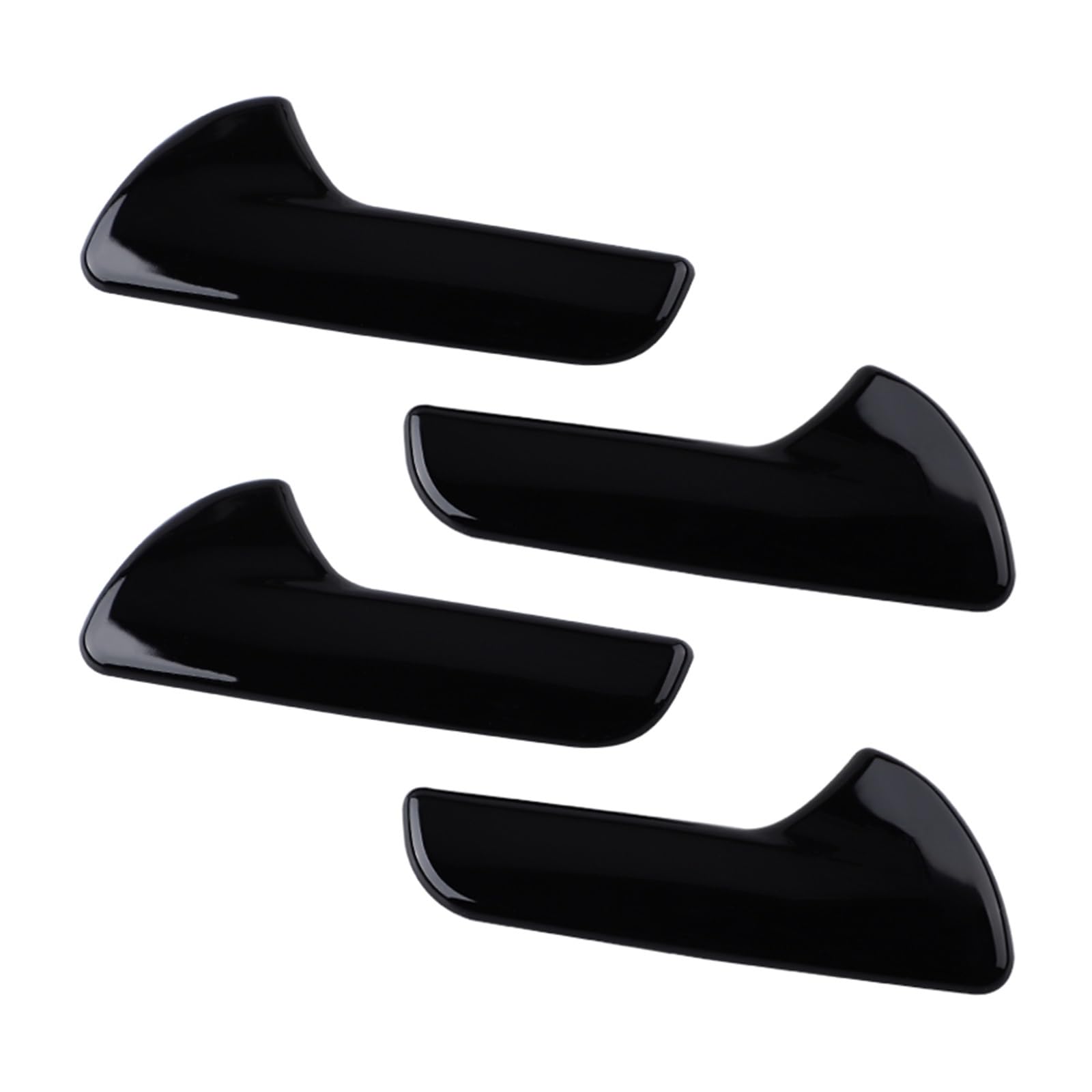 Xfheqmd Black Car Interior For Dodge For Durango 2011-2022 Carbon Fiber Inner Door Handle Cover Trim Pull Grab Panel(Black)
