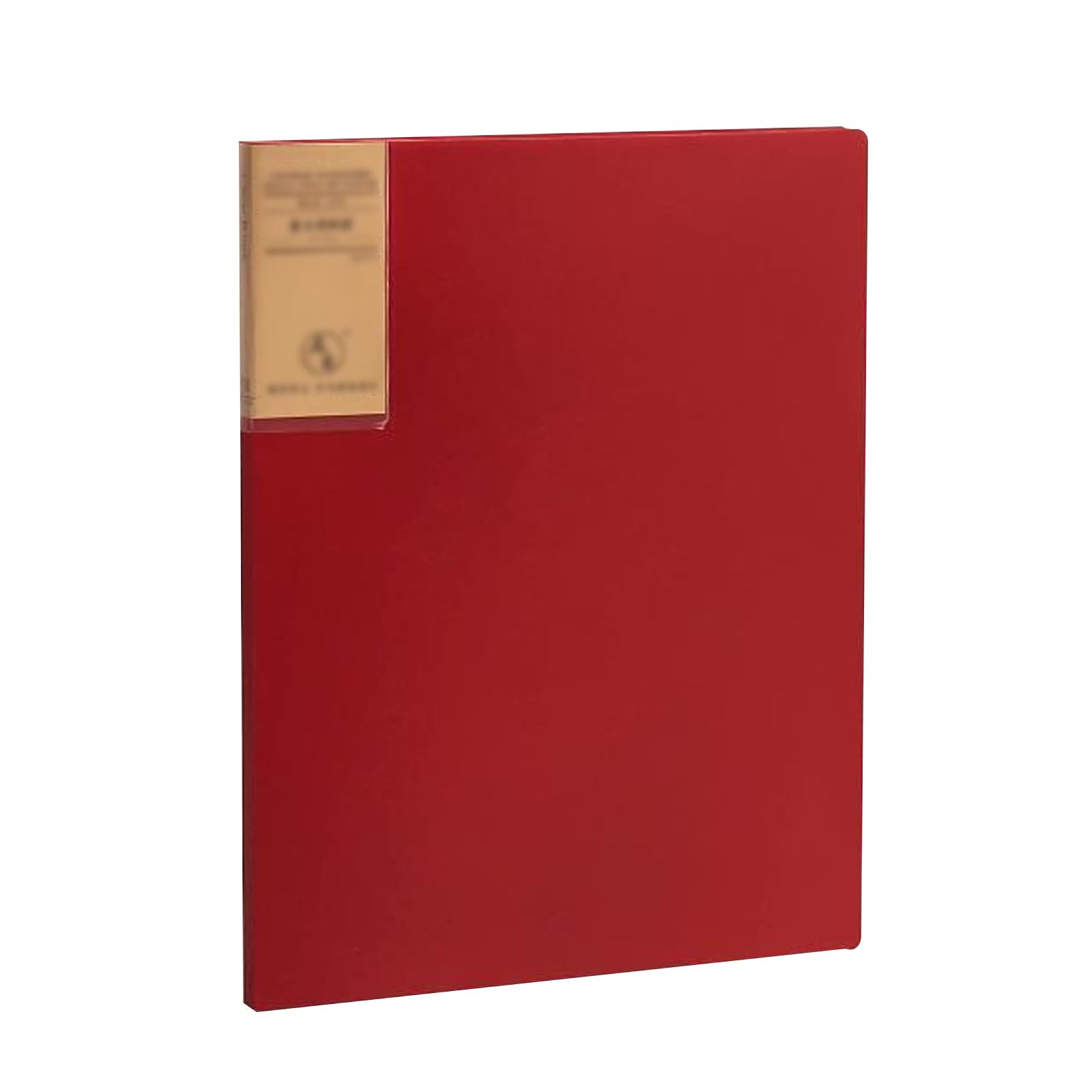 Raccoglitore A4 per cartelle, raccoglitore per pre Raccoglitore di presentazione A4 con 100 tasche multicolore(Red)