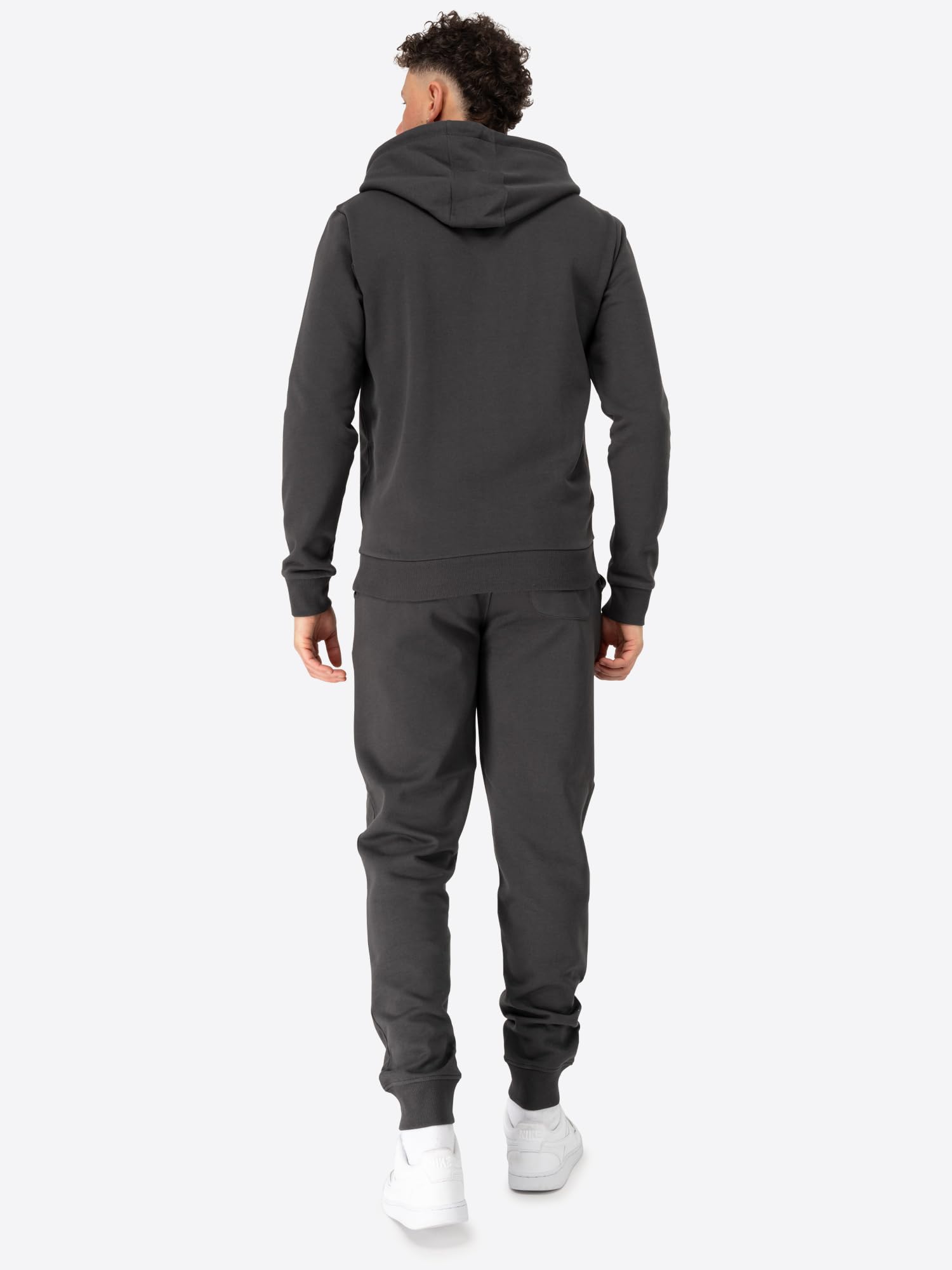 Lonsdale Herren Trainingsanzug Mit Kapuze Schmale Passform Cloudy Tuta sportiva Uomo (Pacco da 1)