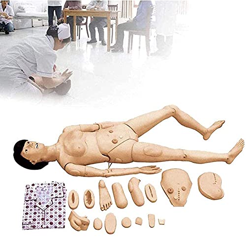 YAOLAN Lebensgröße Frau Geduldig Pflegepuppe, Multifunktion Nursing Anatomisch Menschliches Modell für Medical Bildungsbedarf Cover