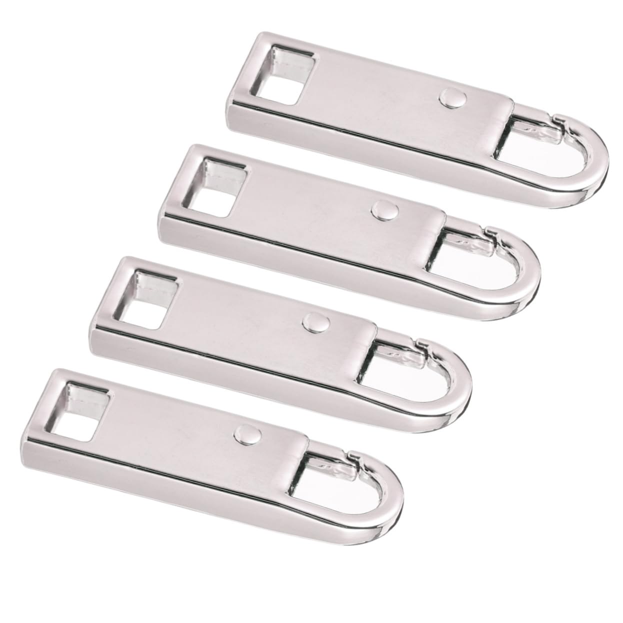 Angoily 5Pcs Detachable Zipper Pull Tabs for Luggage Clothing Durable Zipper Fixers Easy to Install Accessories for Backpacks Suitcases and Sportswear