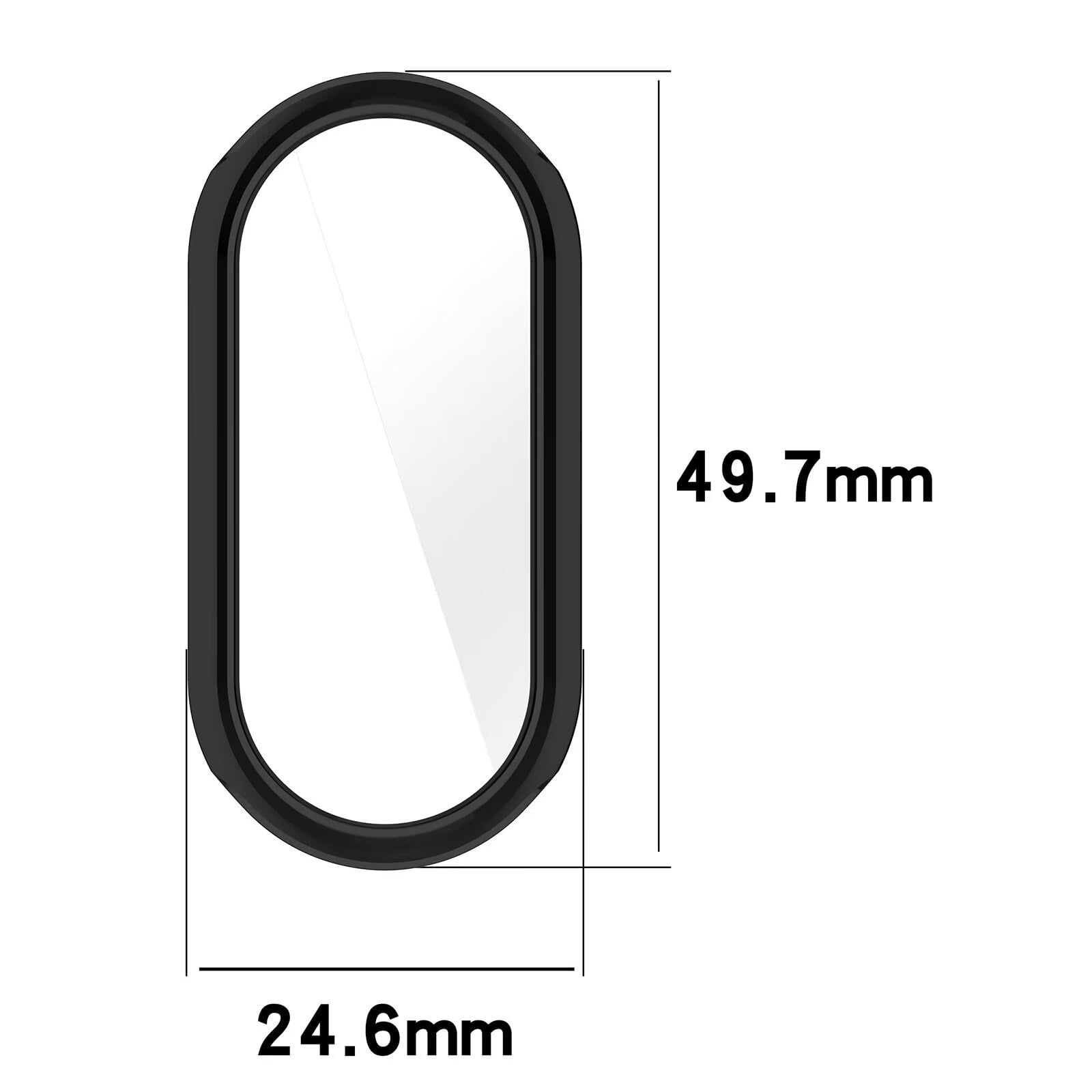 Etui kompatybilne z Xiaomi Smart Band 9, smukłe i miękkie TPU odporne na upadki, odporne na zarysowania, etui ochronne na zegarek kompatybilne z Xiaomi Smart Band 9. (przezroczysta biel)