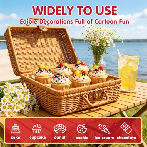 Image of Edible Nonpareil Sprinkles,Black Red Yellow White Sprinkle Cake Decorating