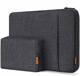 Inateck 360° Protection 16 Inch laptop Case Sleeve Compatible with MacBook Pro M1 16 2021-2019/MacBook Pro 15 2013-2015/MateBook D15/Chromebook ThinkPad 14/Surface Book 2/Surface Laptop - Black Grey