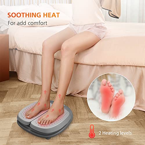 Snailax Vibration Foot Massager with Heat,Remote Control,3 Levels Vibration Intensity & 3 Massage Modes,Electric Foot Legs Back Massager, Gifts for Women/Men/Mom/Dad(Grey) by Snailax - Image 3