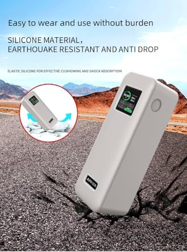 FTRONGRT Hülle Kompatibel mit Anker Prime 27650mAH 250W Powerbank, Rundum-Schutz, Staubdicht, Anti-Fall, Silikonschutzhülle Kompatibel mit Anker Prime 27650mAH 250W Powerbank. Schwarz