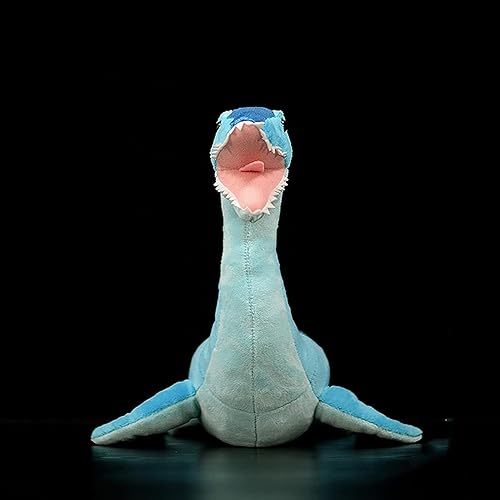 Miniatura 6 de ZHONGXIN MADE Peluche de dinosaurio microraptor de simulación – Peluche de dinosaurio azul de 18 pulgadas Utahraptor tiranosaurio, figuras de