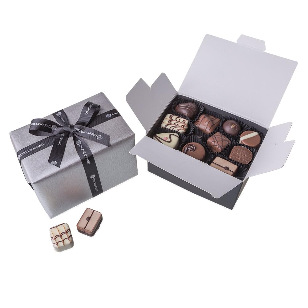 Ballotin de chocolats Supreme | 30 Chocolats | Assortiment à offrir | 375g | Premium | Homme | Femme | Noel | Anniversaire | Pâques | Grand-père | Grand-mère | Cadeau de mariage