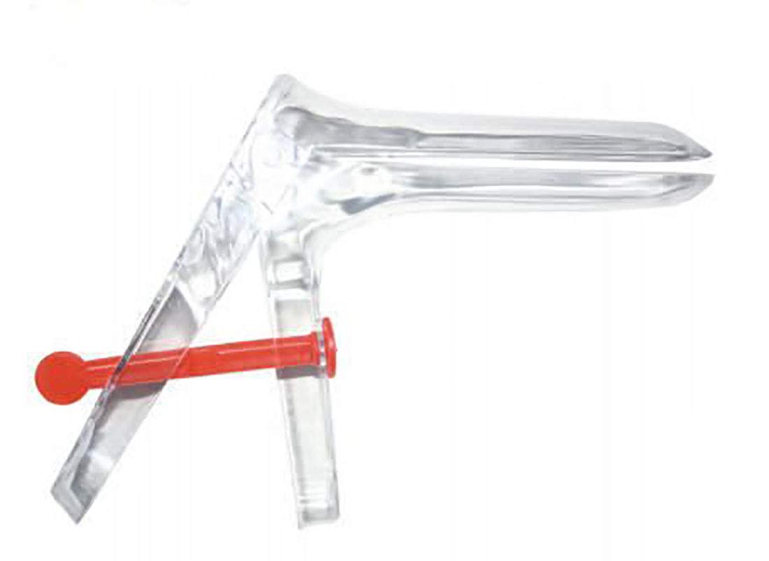 SPECULUM VAGINALE MONOUSO STERILE A PERNO CENTRALE MISURA MEDIA CARTONE DA 100 PEZZI