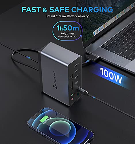 Docking Station,Utechsmart 19 In 1 Quadruple Display Laptop Usb C Docking Station,Usb C Hub Dock 3 Hdmi Adapter For Macbook&Windows (3 Hdmi,Vga,Pd 3.0,Ethernet,Sd/Tf Card Reader,Audio,6 Usb Ports) #TOP3