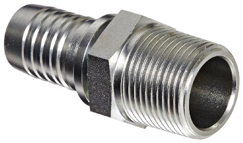 Image of Aeroquip 1S16BT16 Carbon Steel Global Crimp Hose Fitting BSPT Male, Straight, 1 inch Hose ID, 1 inch Pipe Size