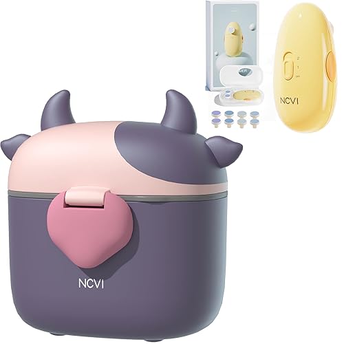 NCVI Dispensador de fórmula para bebés y recortadora de uñas eléctrica NCVI