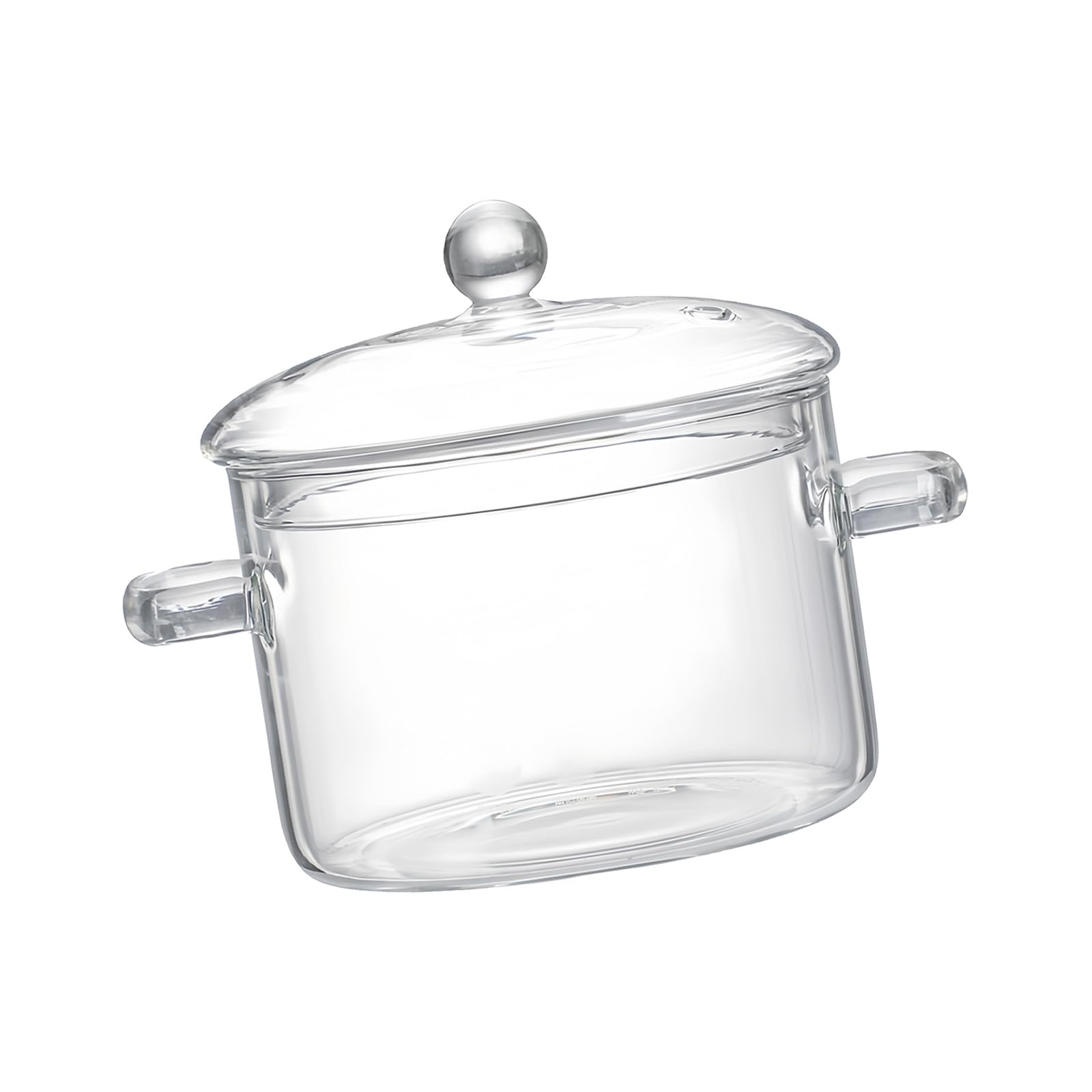 carotoe Sturdy Thickened Glass Soup Pots with Lid Large Capacity Up to 400°C for Family Meals Glass Stockpot