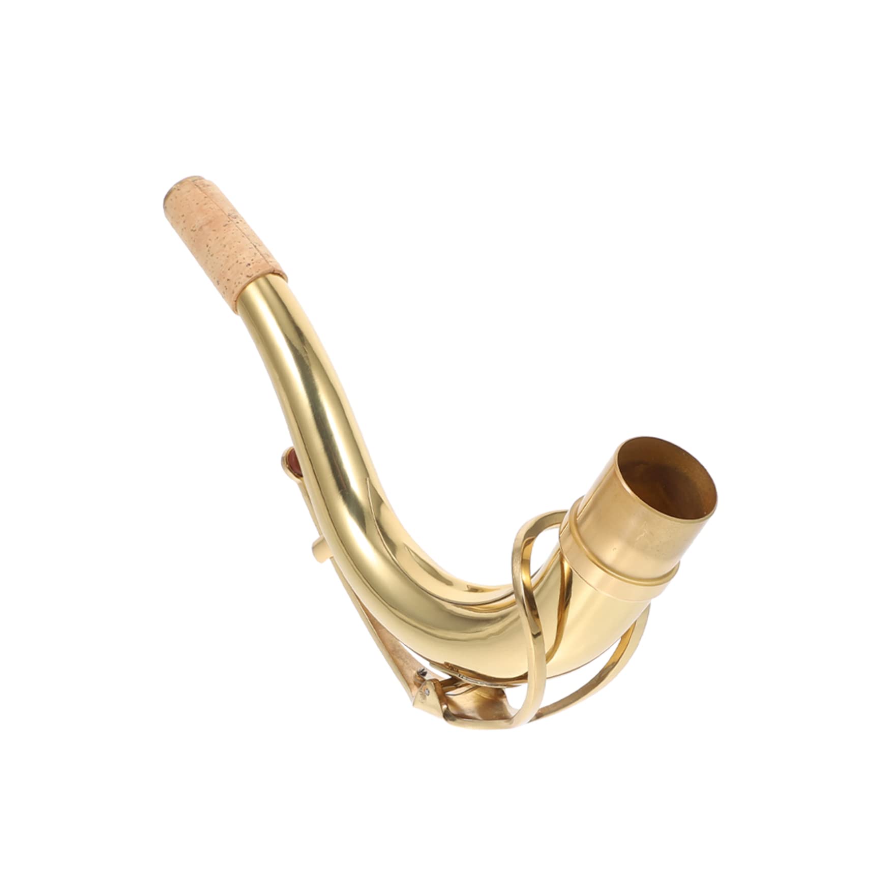 Collo Curvo per Sassofono 1 Pezzo in Ottone Oro, Ricambio | Tubo di Cambio Suono, Accessorio per Strumenti Musicali, Regolazione Pratica per Professionisti e Amatori