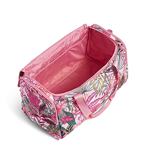 Vera Bradley Women's Recycled Lighten Up Reactive Travel Duffle Bag, Rain Forest Canopy Coral, One Size